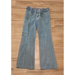 BeBop Junior Sz 5 Boot Cut Denim Jeans w/Pockets and Belt